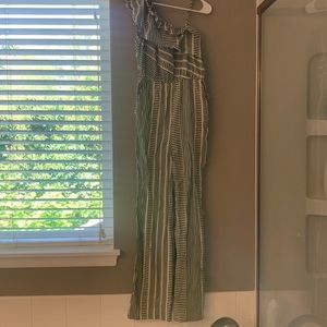 Size small one strap jumpsuit with pockets